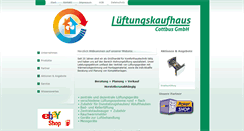 Desktop Screenshot of lueftungskaufhaus.de